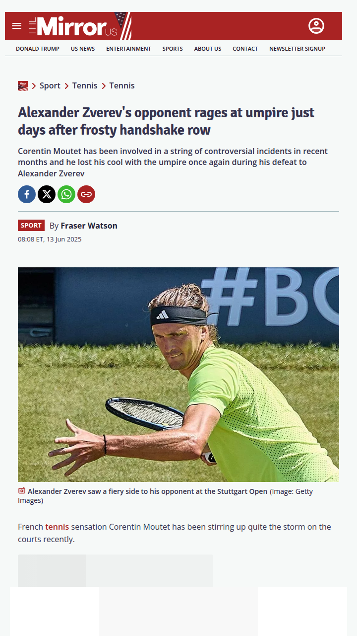 Moutet Meltdown: Umpire Clash After Zverev Loss