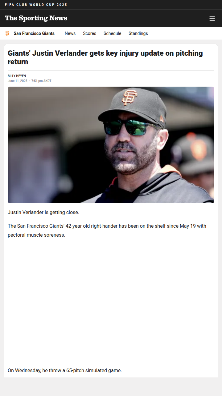 JV Nearing Comeback: Giants Fans React