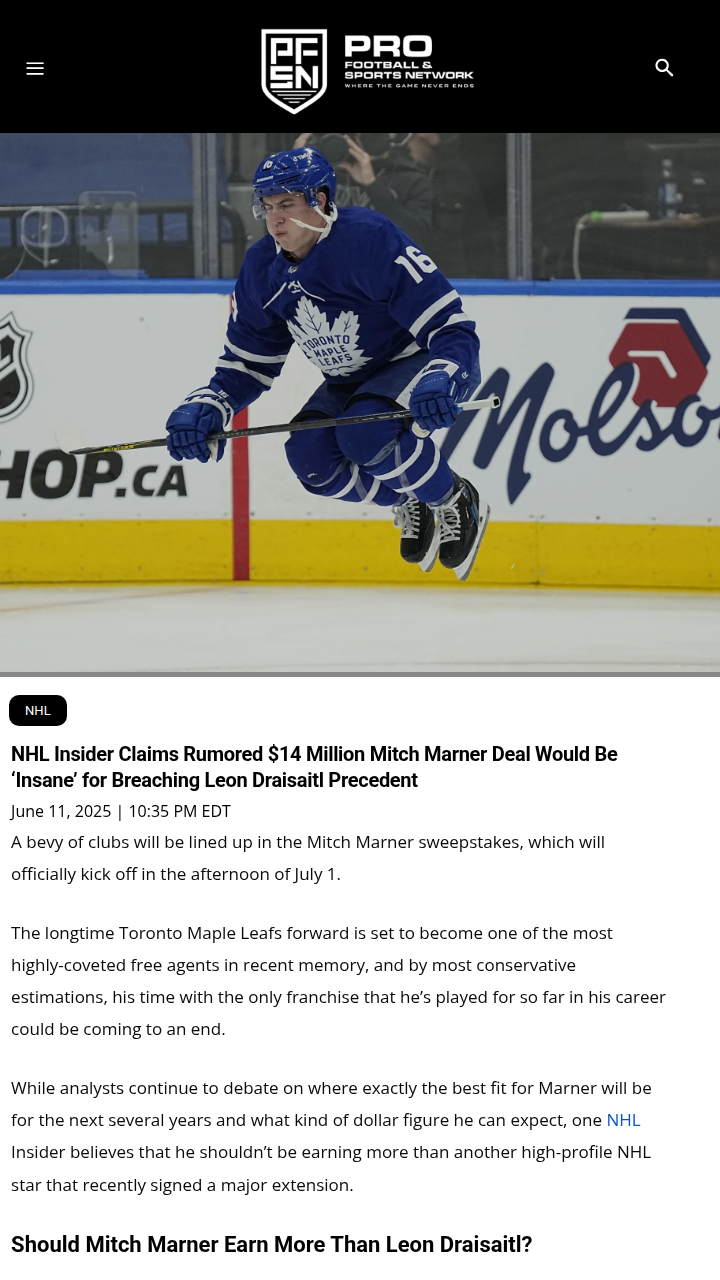 Is Marner Worth More Than Draisaitl?