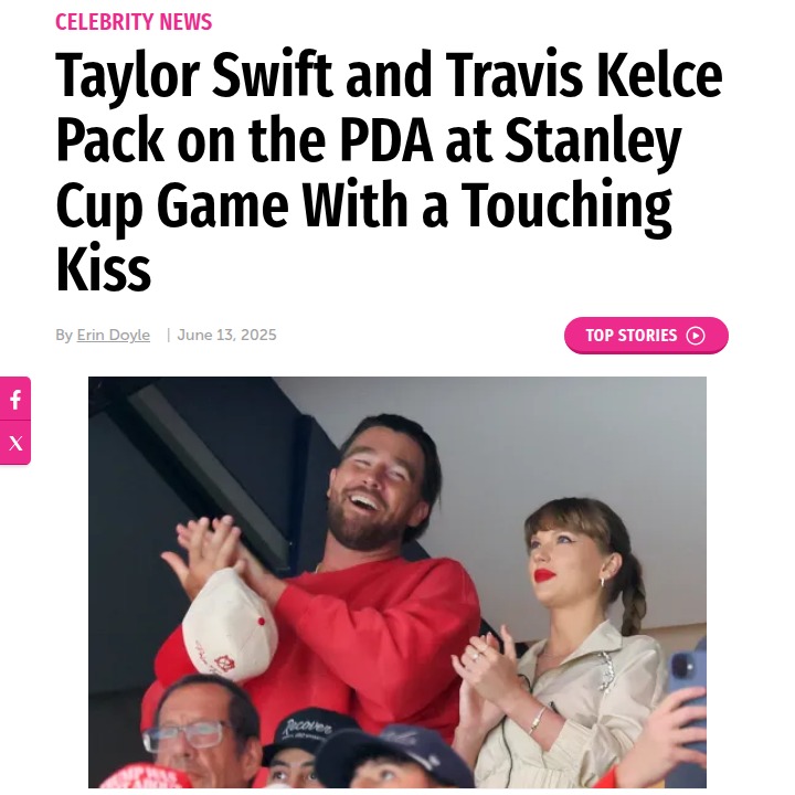 Swift & Kelce Steal the Show at Stanley Cup