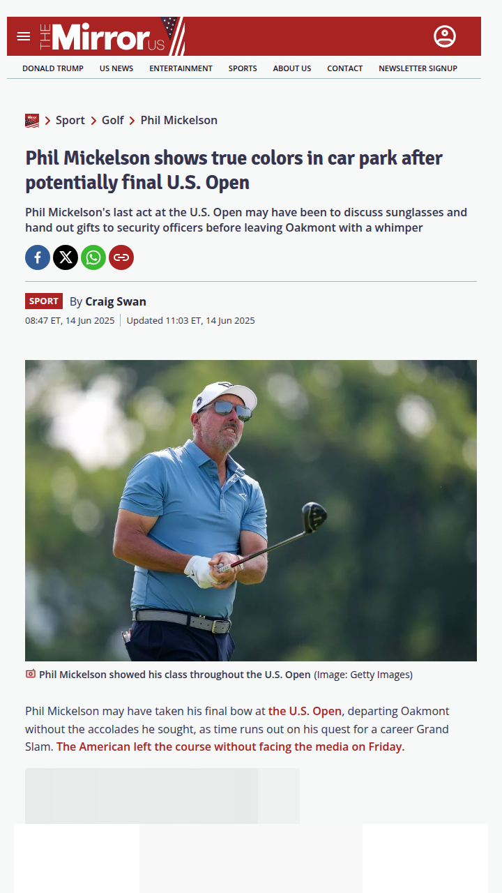 Lefty’s Last Stand? Phil’s U.S. Open Farewell