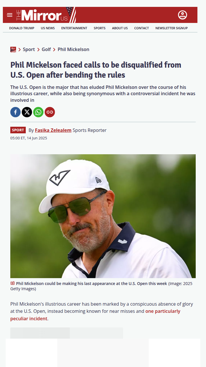 Lefty’s Shinnecock Shock: Fair or Foul?