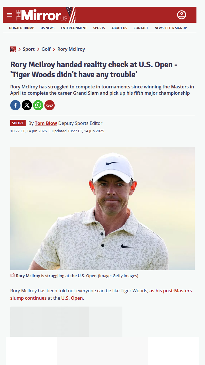 Rory’s Reality Check: Not Everyone’s Tiger