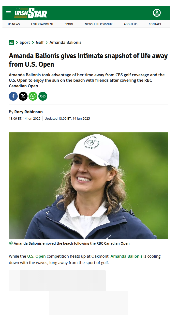 Burns on Fire: Balionis’ Bold U.S. Open Pick