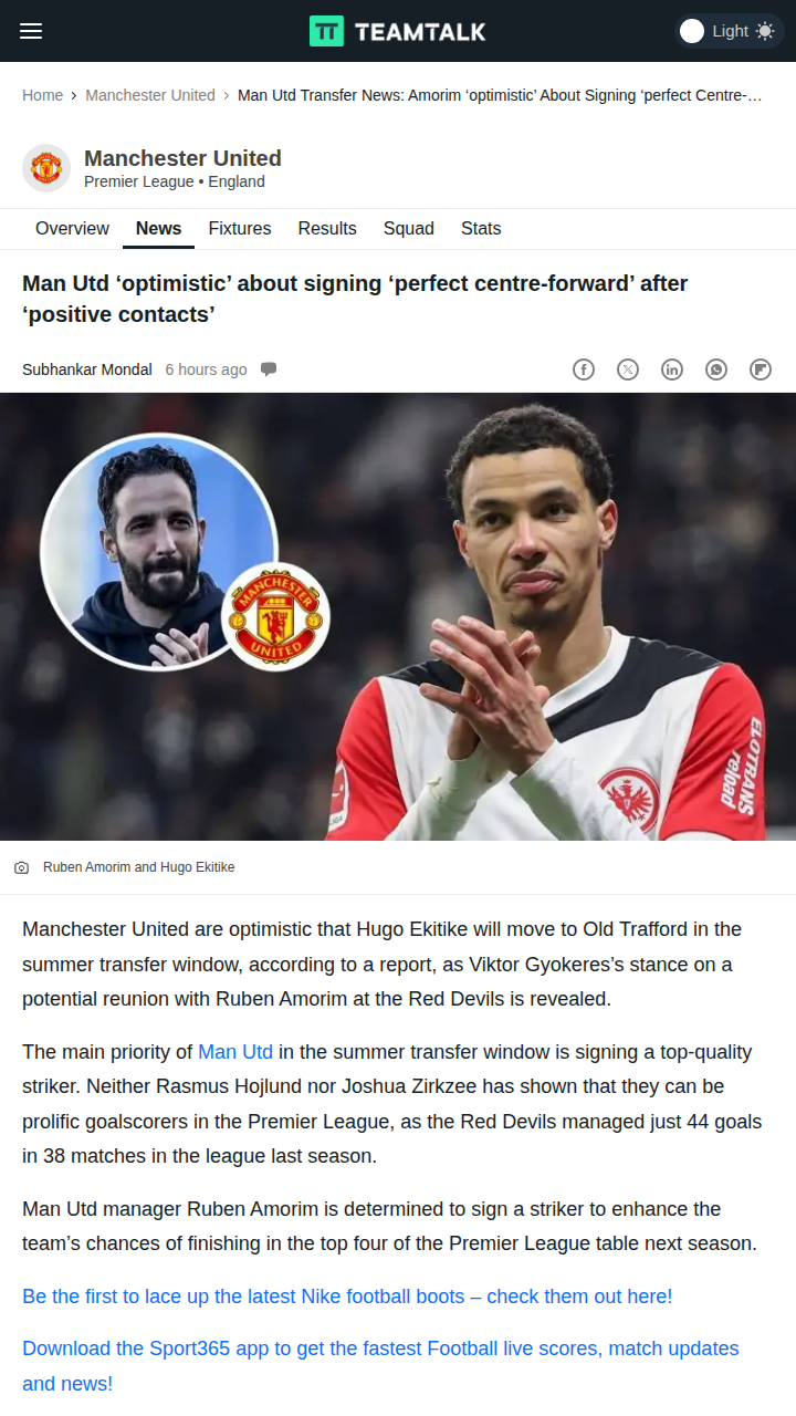 Ekitike to Old Trafford? Latest Transfer Buzz