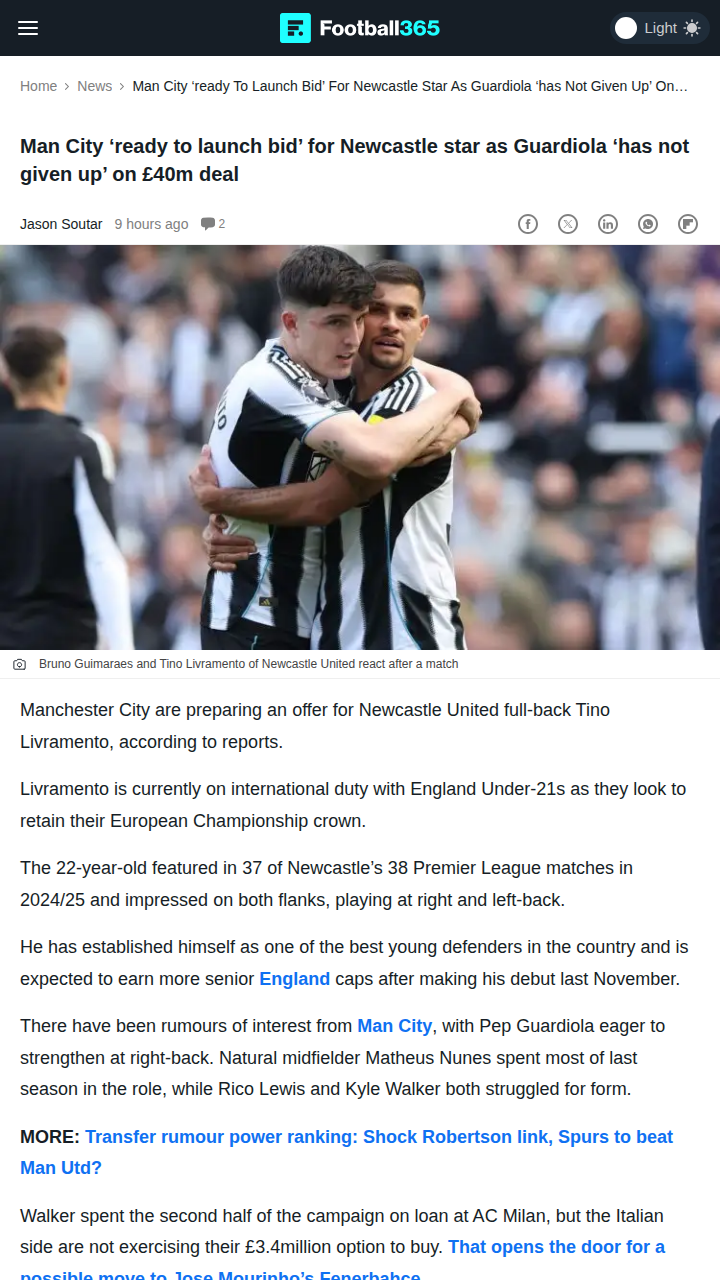 City Eye Magpies’ Rising Star Livramento