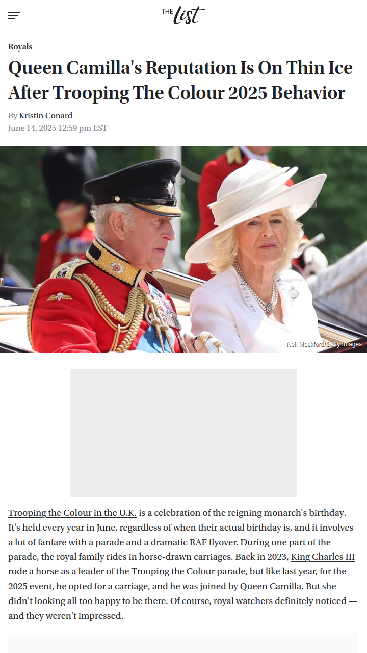 Camilla’s Icy Parade Face Sparks Debate 🥶