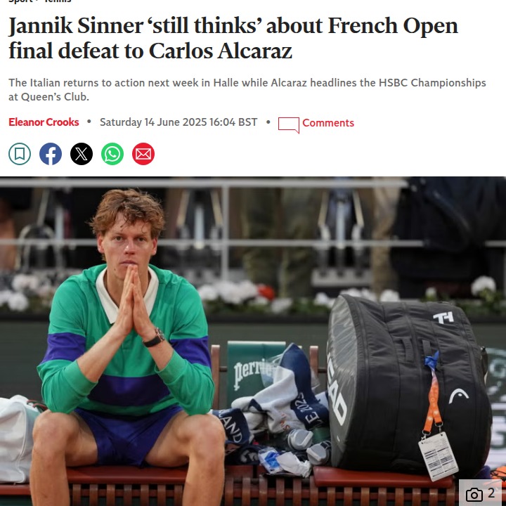 Sinner’s Heartbreak: Still Haunted by Alcaraz