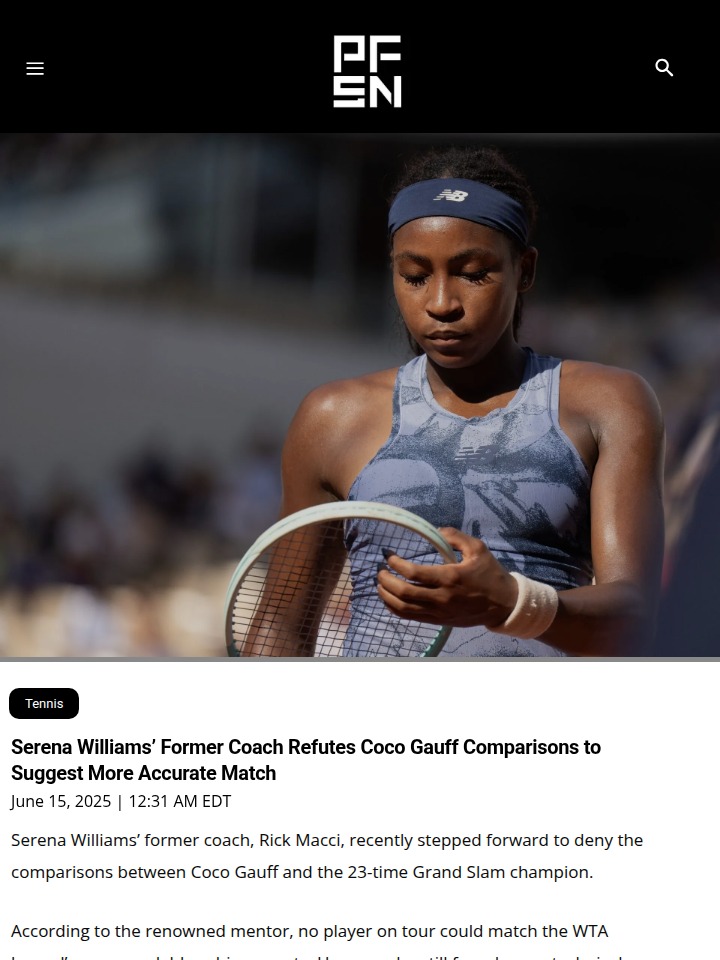 Is Coco Gauff More Like Venus Than Serena?