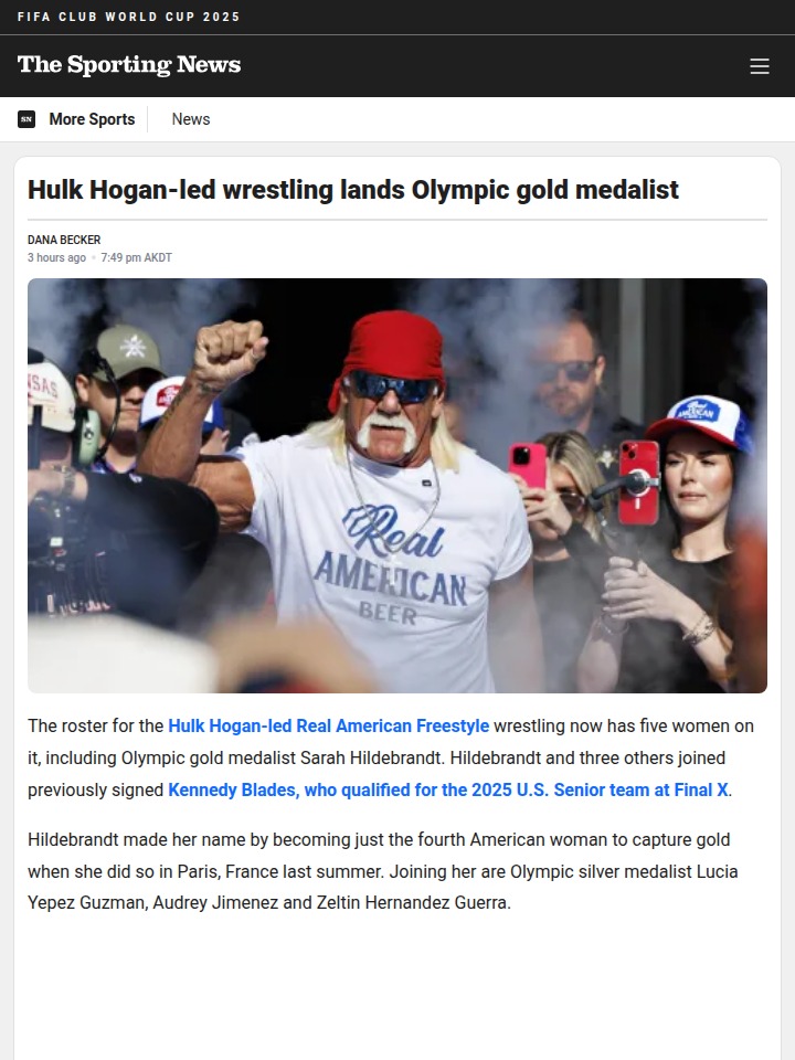 Hulk Hogan Snags Olympic Gold for RAF