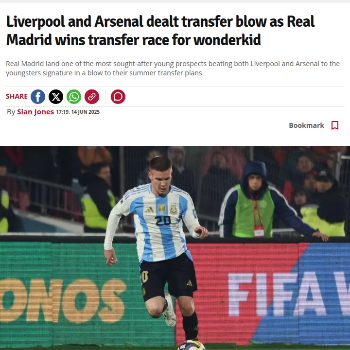 Madrid Snatches Wonderkid from Reds & Gunners