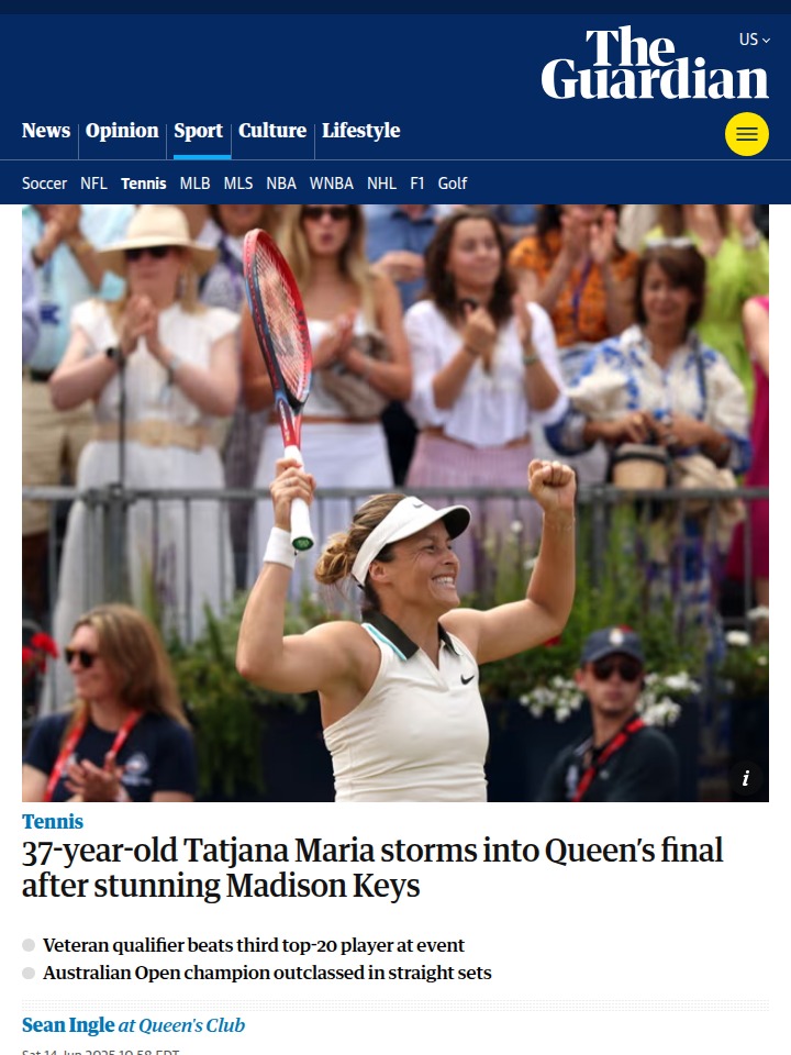 Tatjana Maria’s Queen’s Club Fairytale!