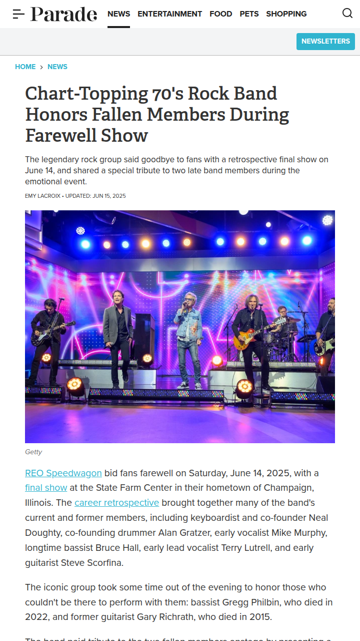 Kevin Cronin Missing?! REO Farewell Twist 😲
