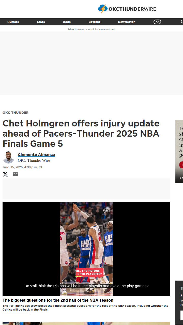 Chet’s Grit: No Ankle Worries for Game 5