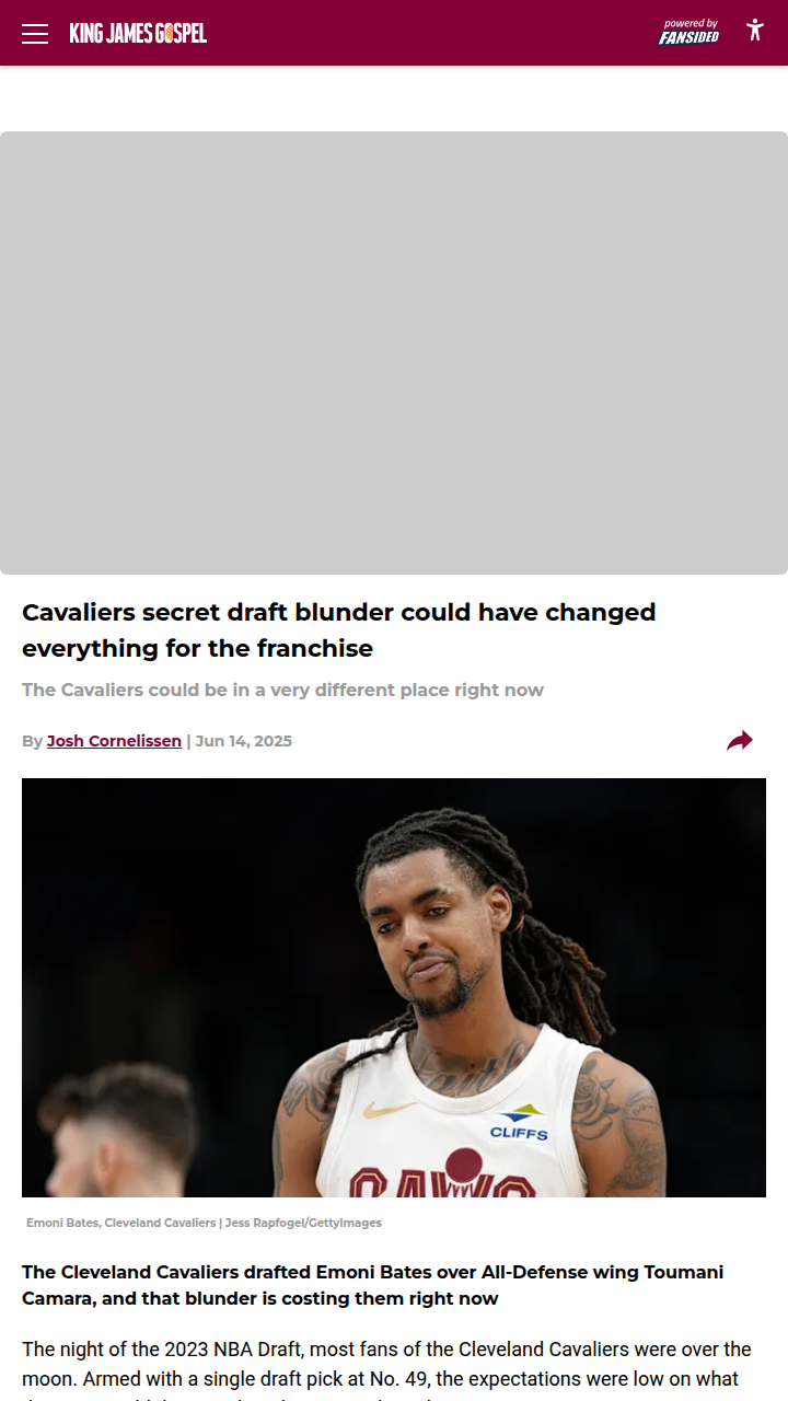 Did Cavs Miss Out on a Defensive Star?