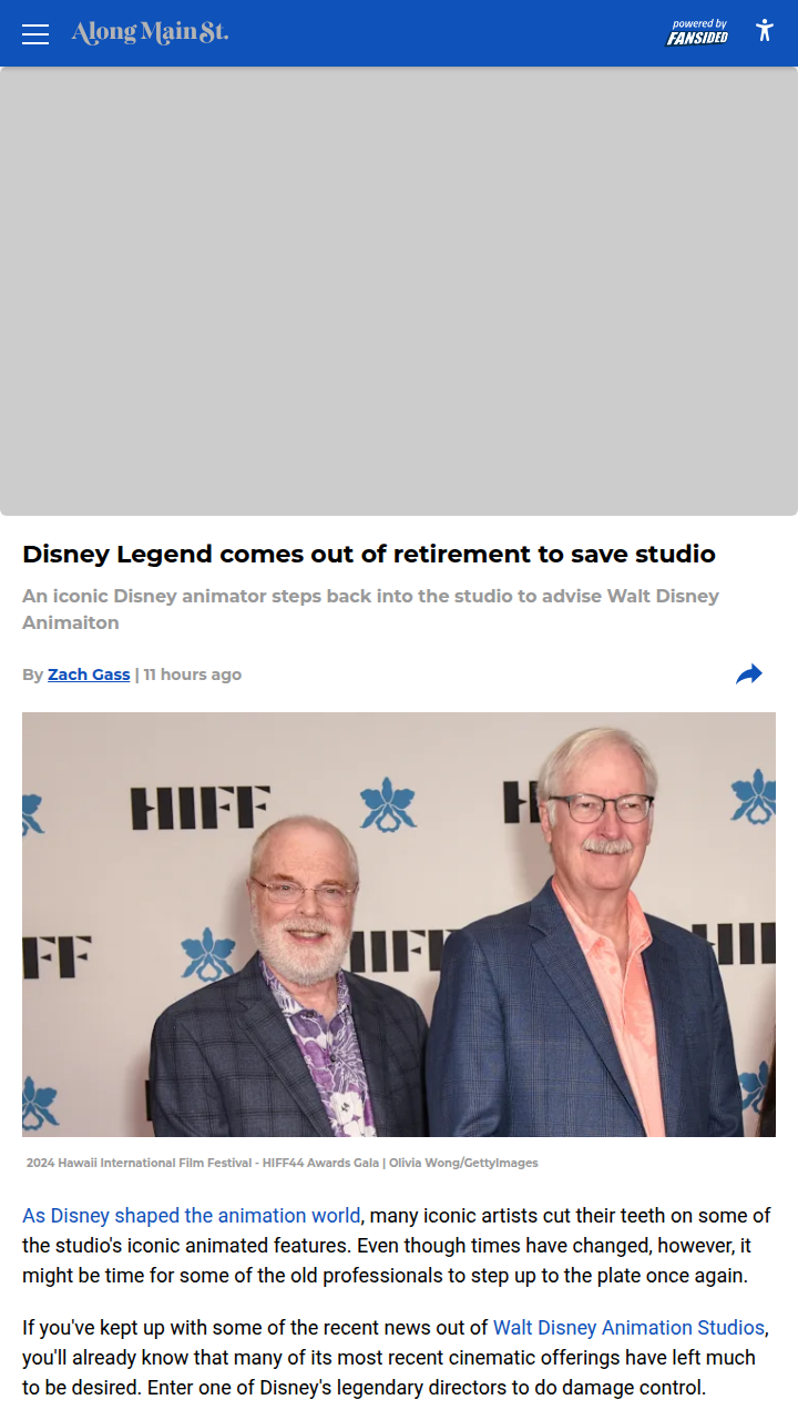 Ron Clements Returns! 🏰