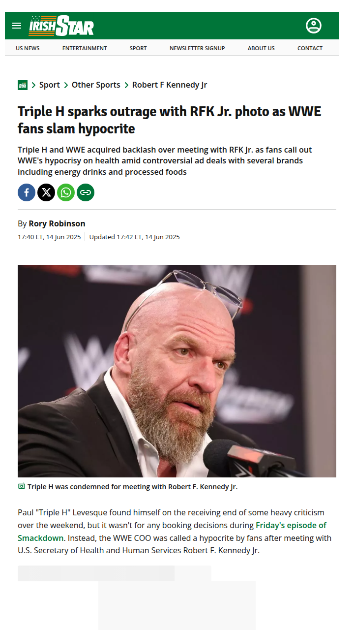 Triple H’s Photo Op Sparks Fan Backlash