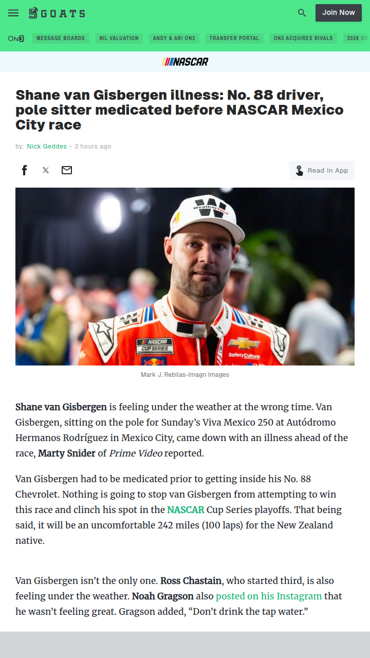 SVG Battles Illness on the Pole in Mexico