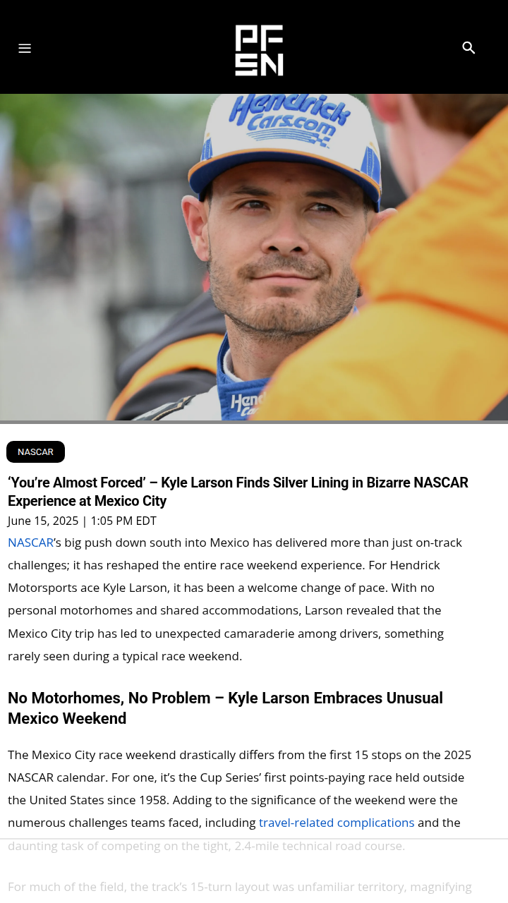 Larson Loves the Mexico City Shake-Up