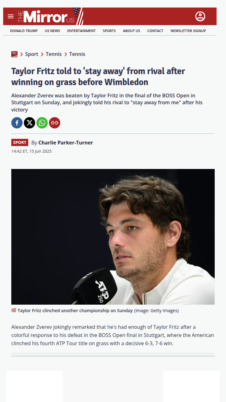 Fritz Dominates Zverev—Rivalry Heats Up!