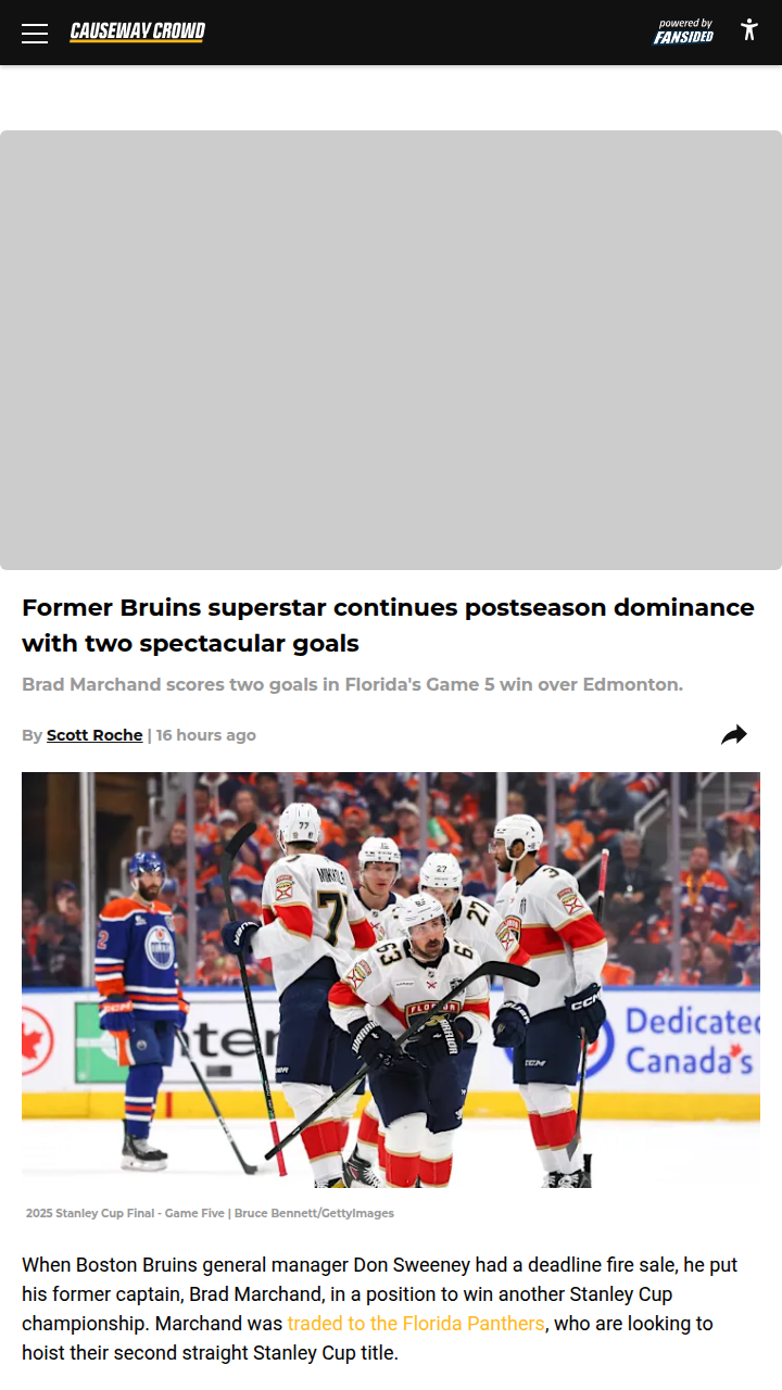 Marchand Magic: Panthers Take Game 5 Edge