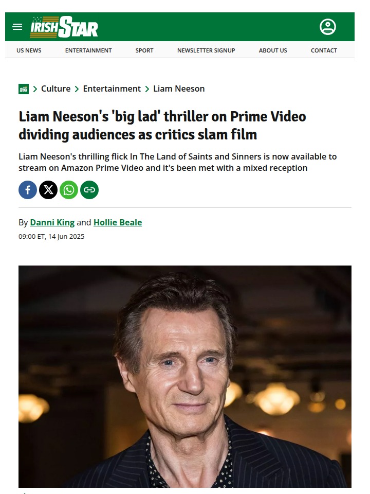 Liam Neeson’s Irish Flick Sparks Debate 🍀