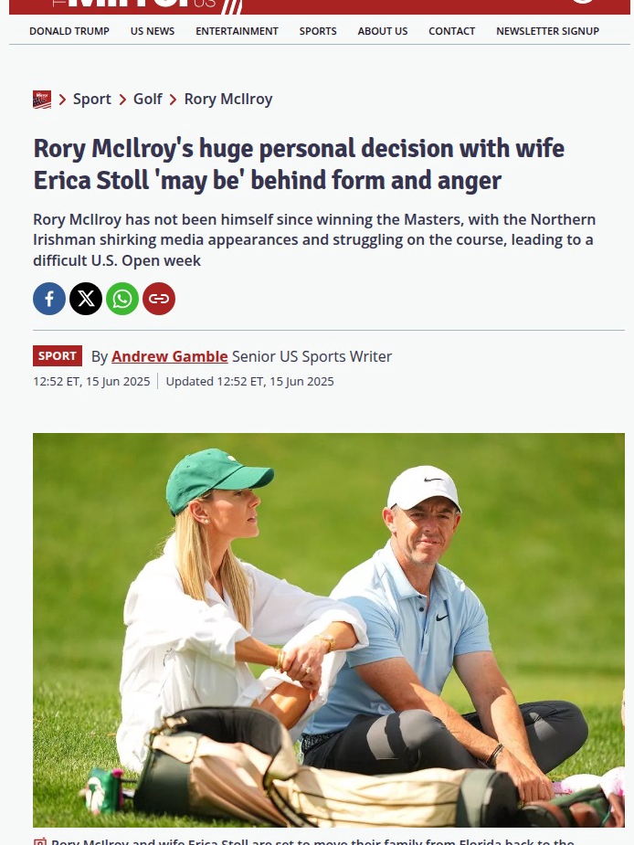Rory’s Move Drama? Fans Blame UK Shift 🏌️‍♂️