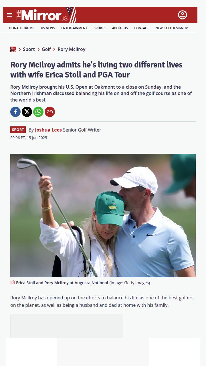 Rory’s Double Life: Family Man vs. Fairway King