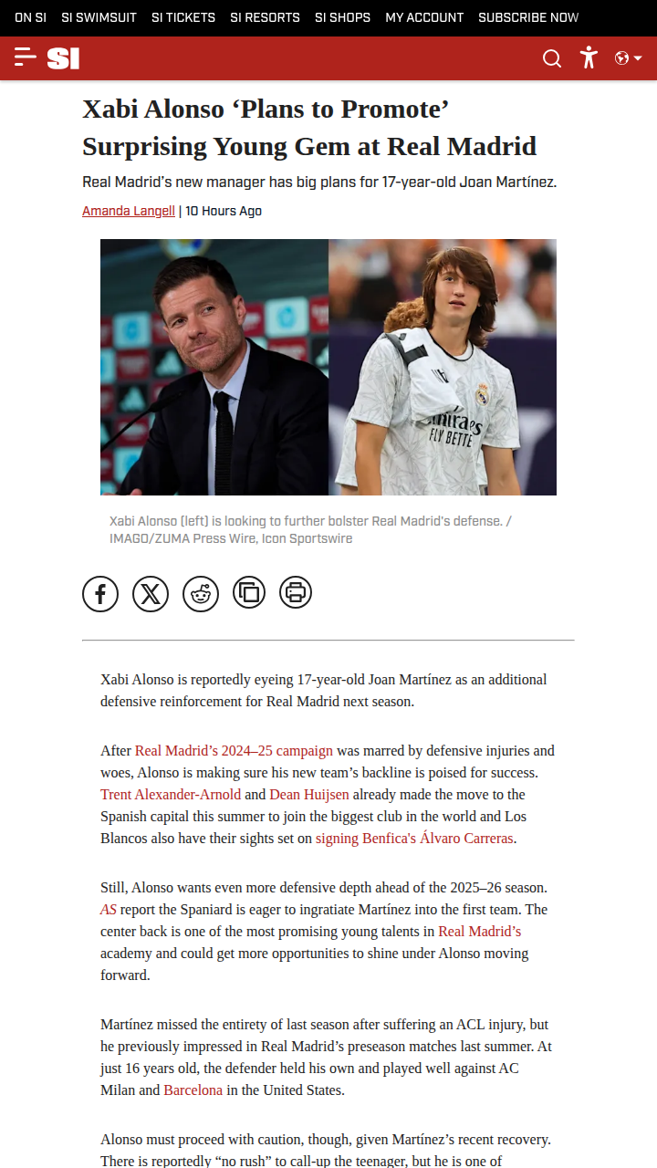 Xabi Eyes Next Wonderkid for Madrid Defense
