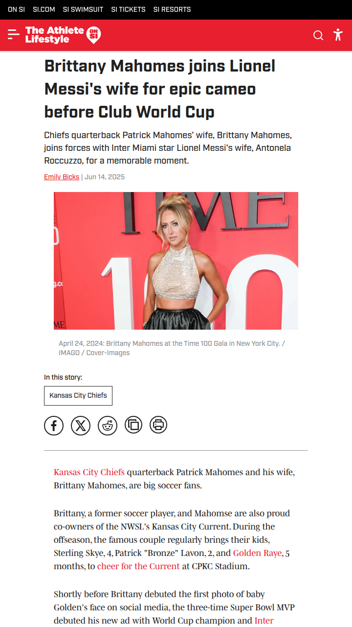 Mahomes & Messi: WAGs Steal the Spotlight!