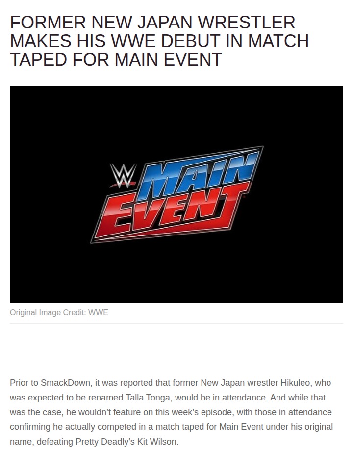 Hikuleo Crushes Main Event Debut!