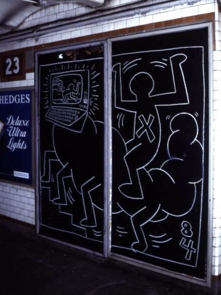 Neon Lines Underground: Keith Haring’s Chalk Revolution Rides Again in New York