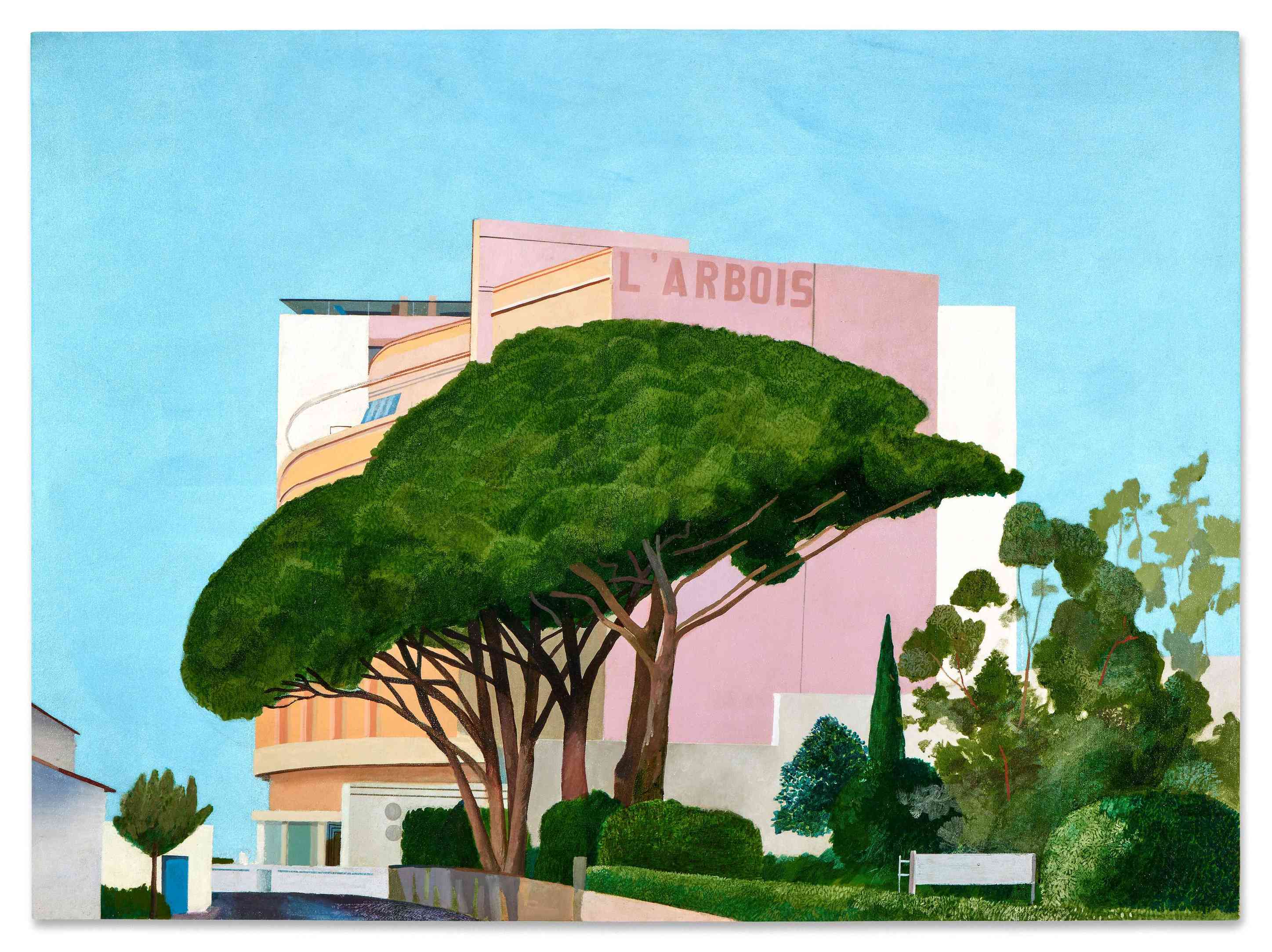 Sunlit Secrets and Riviera Reveries in Hockney’s L’Arbois, Sainte-Maxime