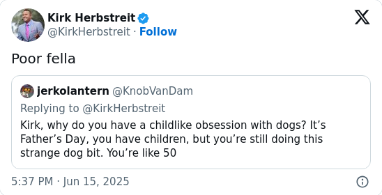 Herbstreit’s Epic Dog Dad Clapback