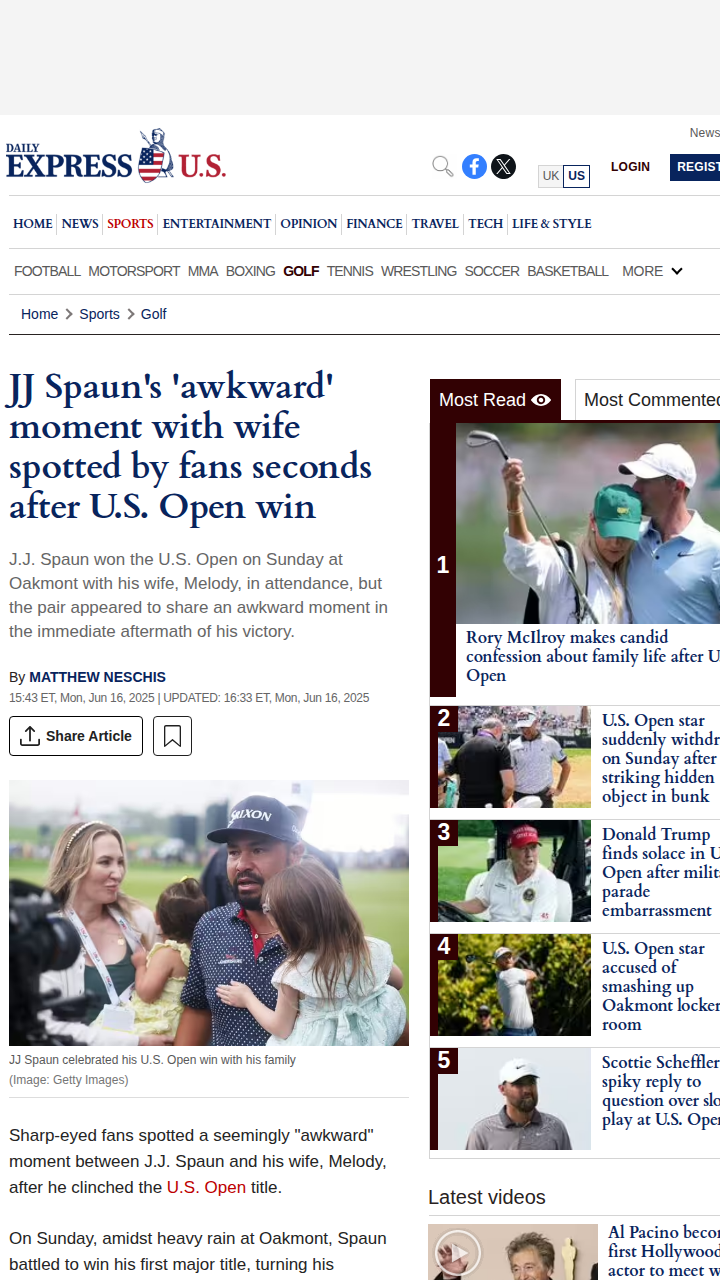 JJ Spaun’s Win: Family Drama or Just Focused?