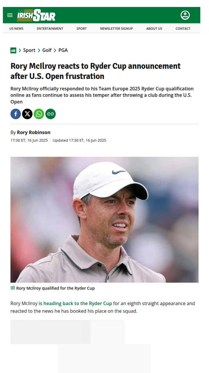 Rory’s Ryder Cup Return: Can He Keep Cool?