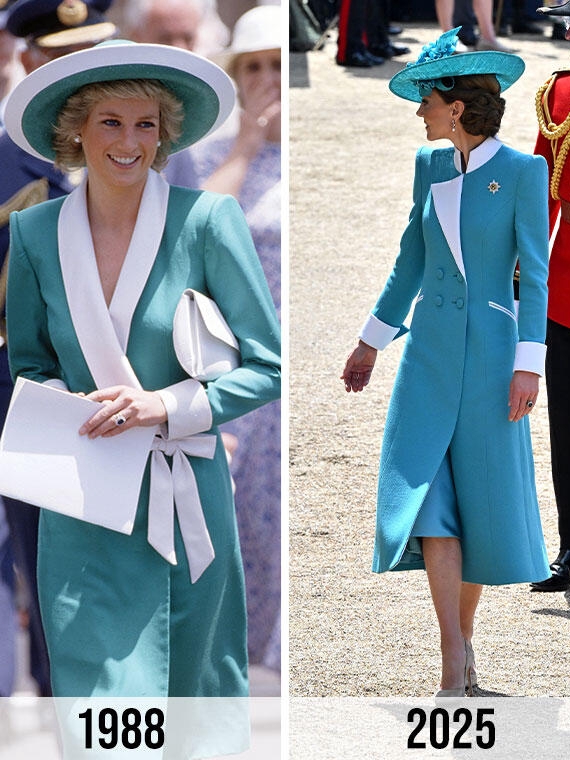 Kate Channels Diana in Iconic Aqua Look