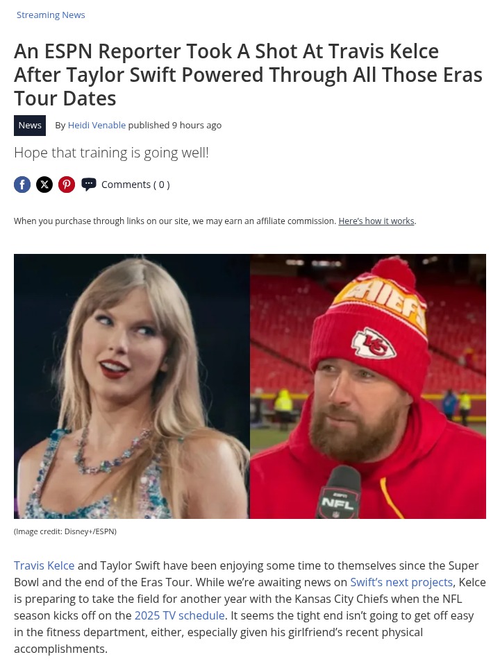 Did Kelce Copy Taylor’s Tour Workouts? 🤔