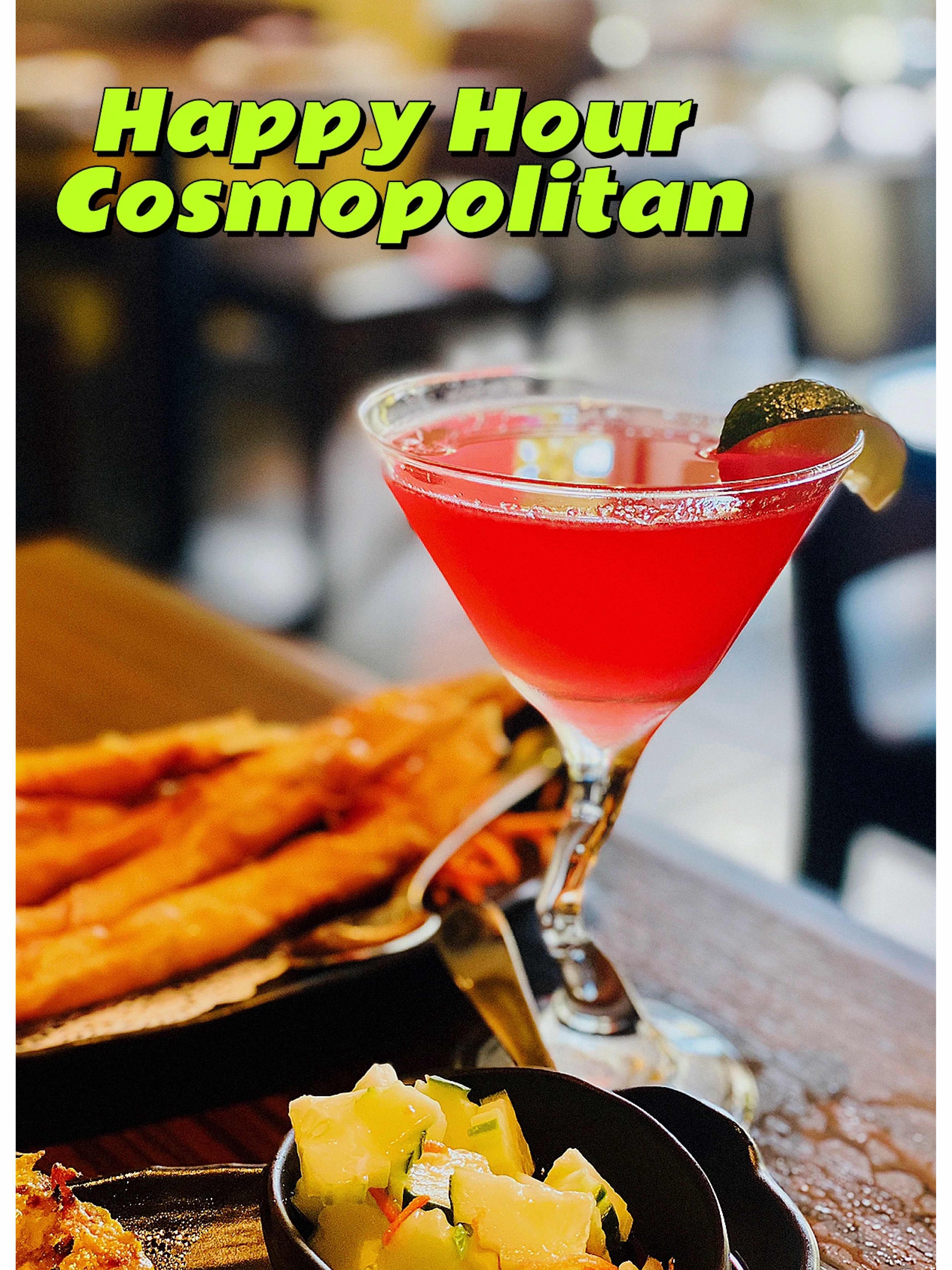 Happy Hour at the Thai Place - Trying out the Cosmopolitan!