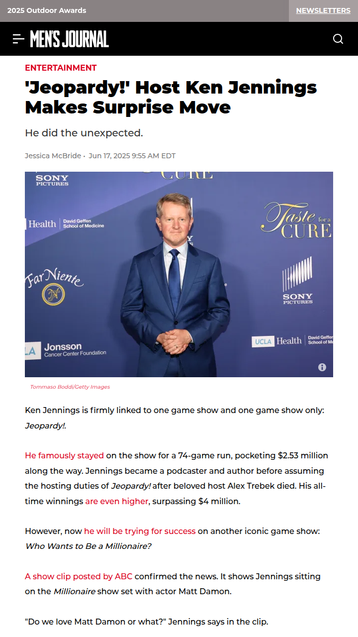 Ken Jennings Jumps Shows?! 😲