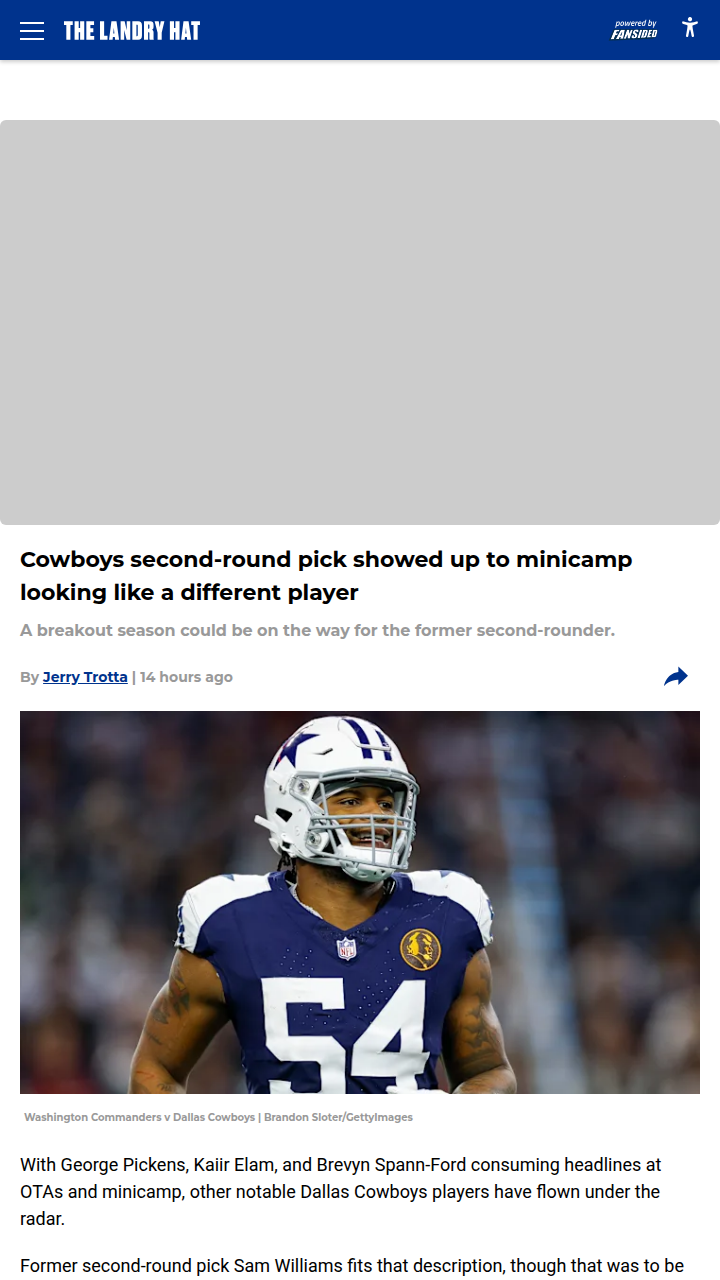 Sam Williams Bulks Up—Breakout Year Ahead?
