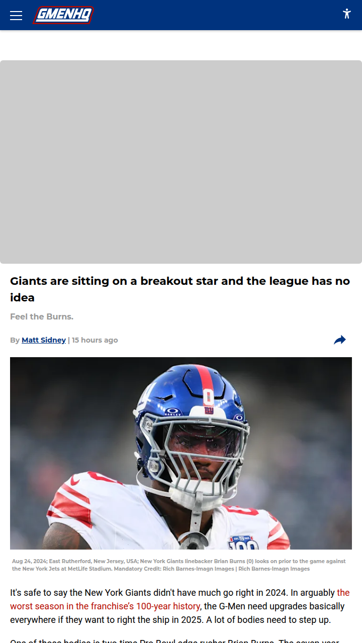 Is Brian Burns About to Break Out?