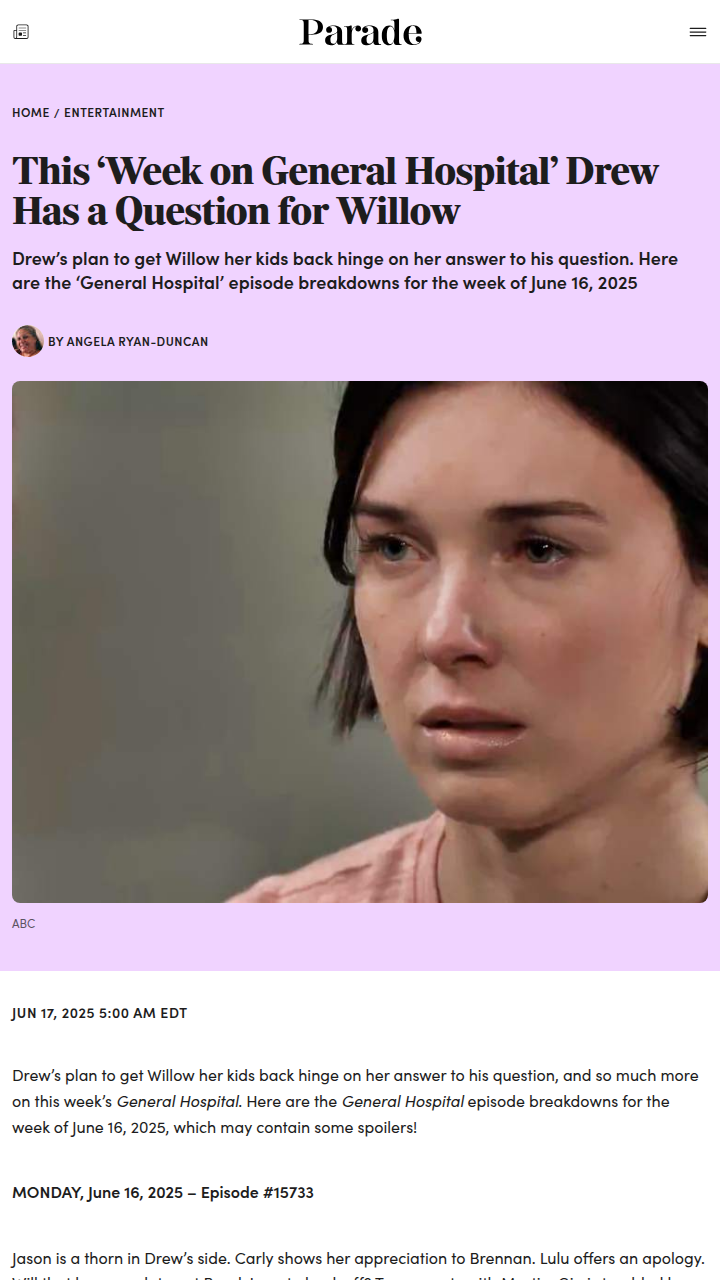 Drew’s Question to Willow Shakes GH! 🤔