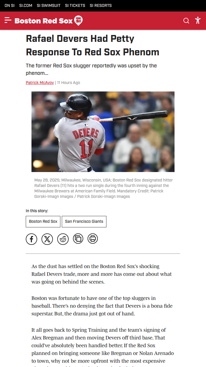 Devers Drama: Did Sox Mishandle Their Star?
