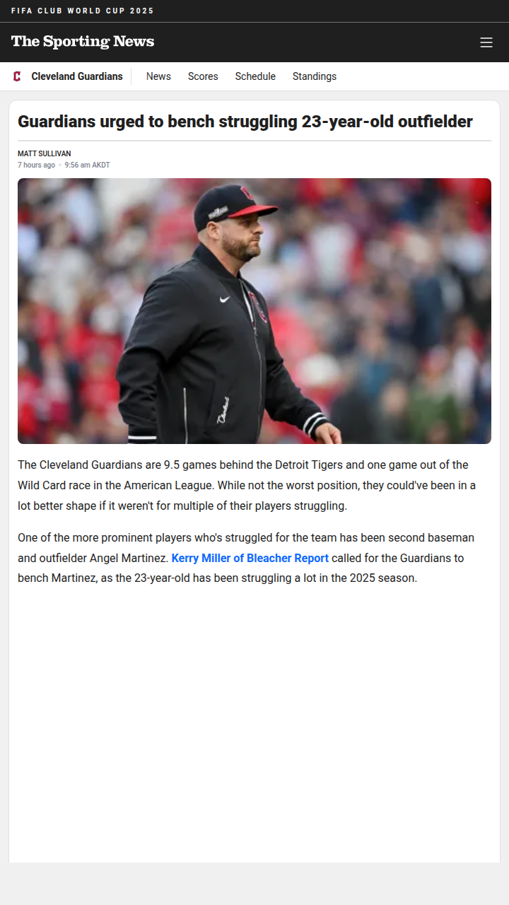 Should the Guards Sit Angel Martinez Now?