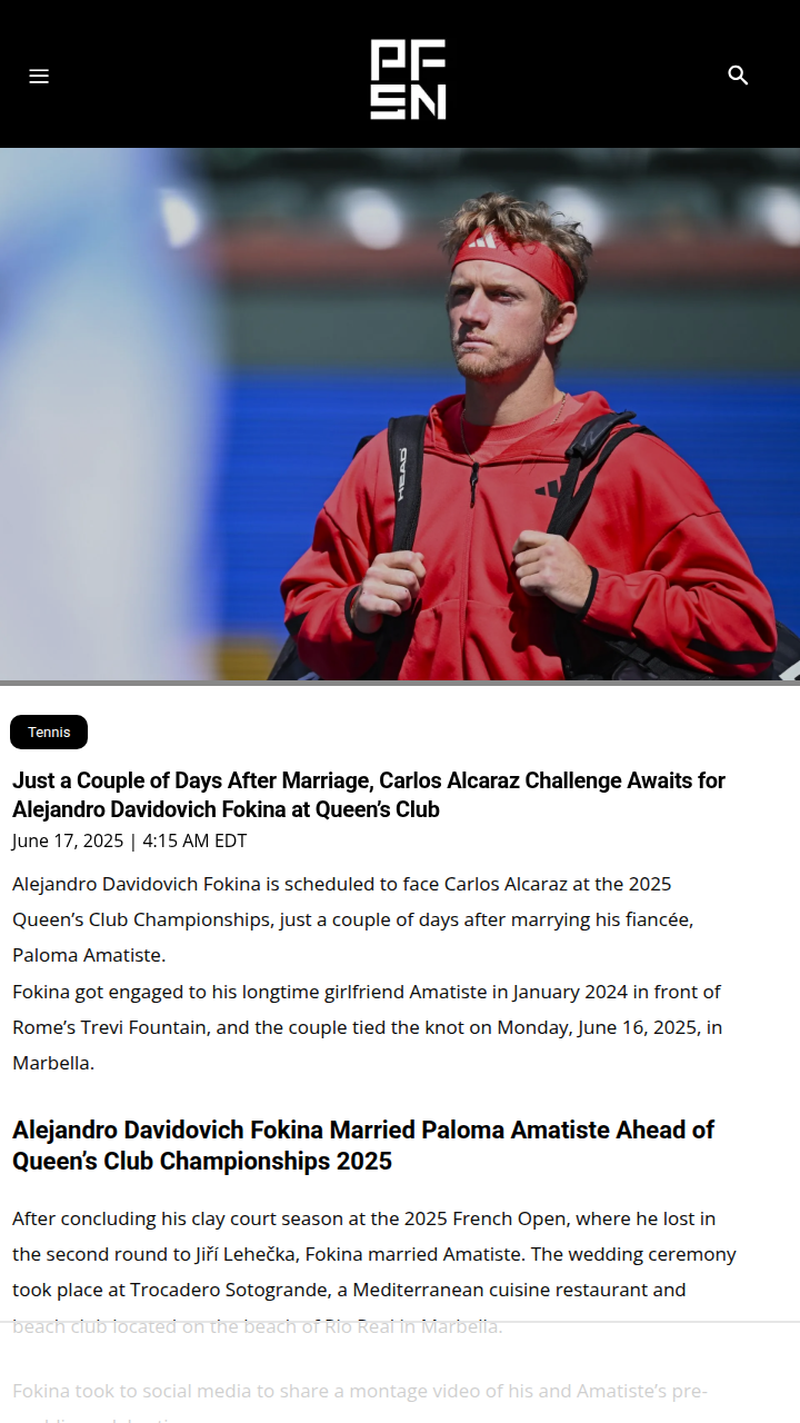 Wedding Bells & Rivalry: Alcaraz vs Fokina