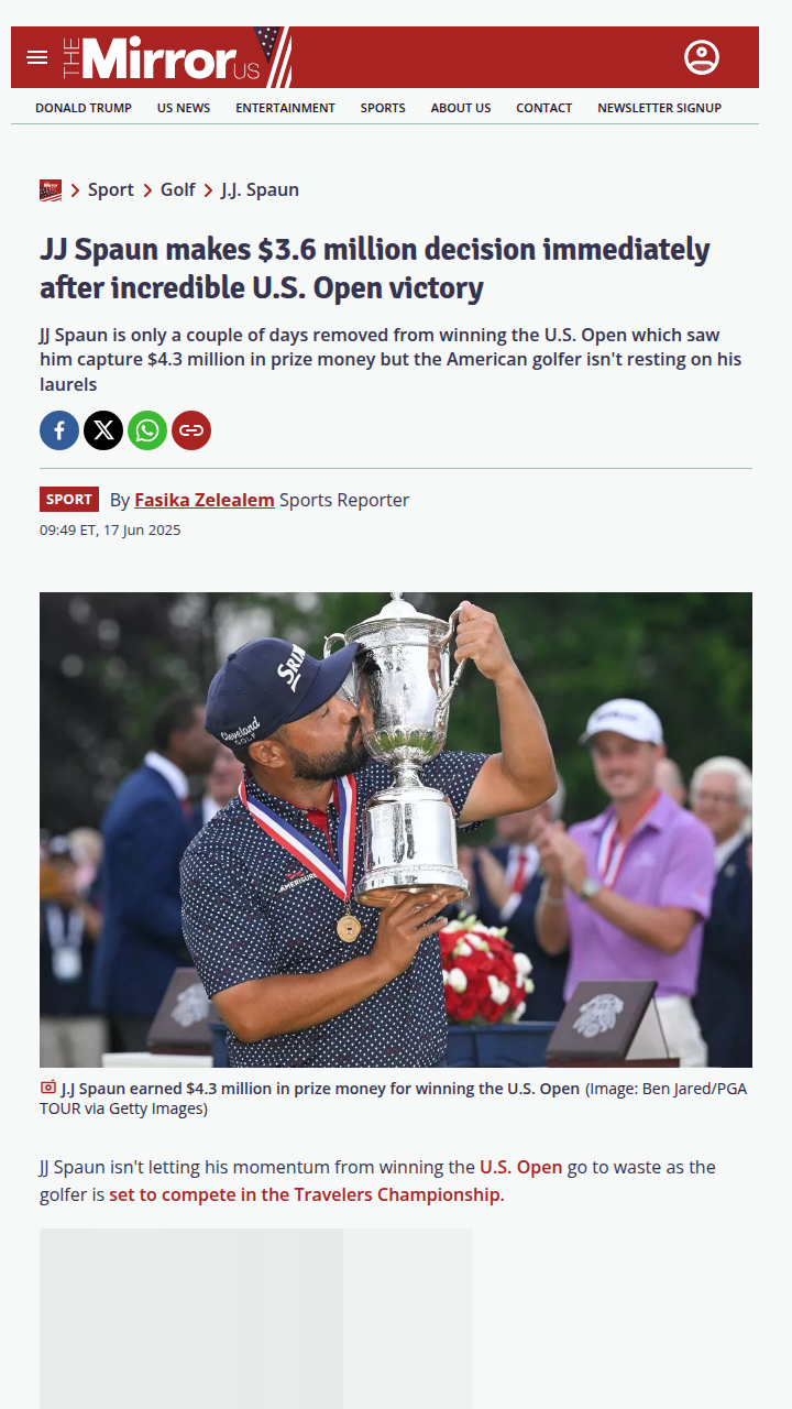 Spaun’s Hot Streak: Can He Top Scheffler?