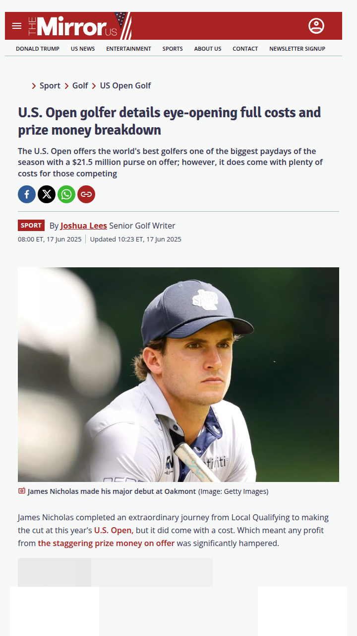 James Nicholas: From Qualifier to U.S. Open Hero