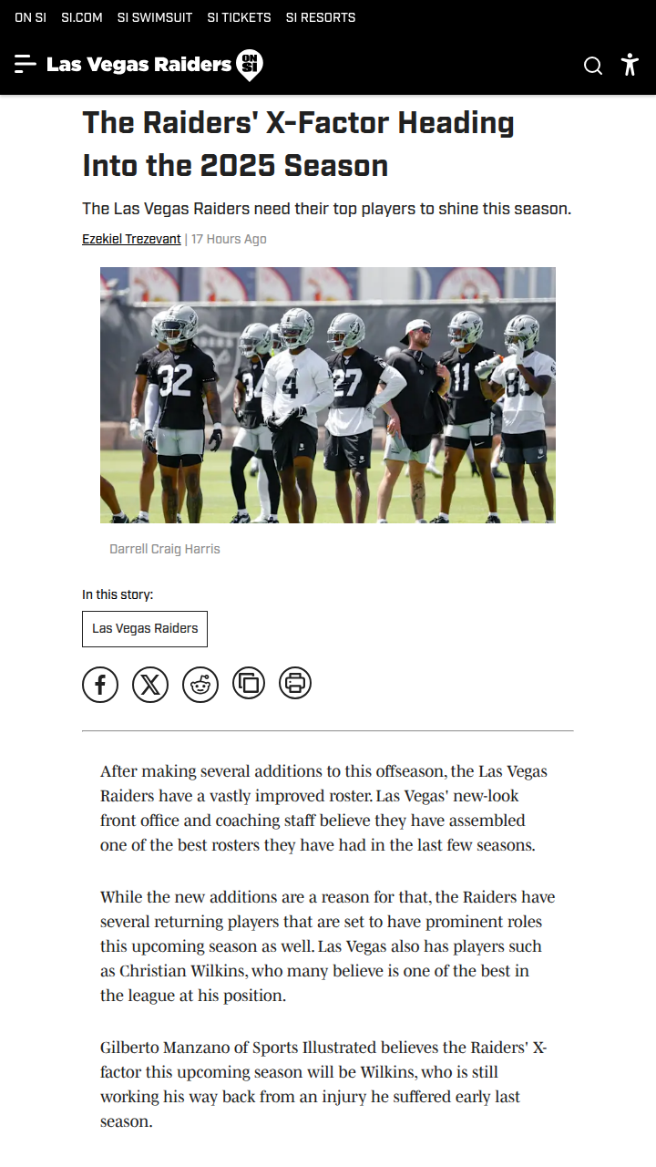 Is Wilkins the Key to Raiders’ 2025 Hopes?