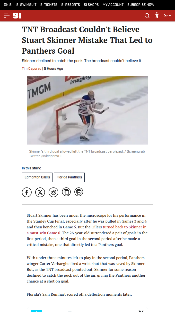 Skinner’s Slip: Cup Dreams Dashed Again?